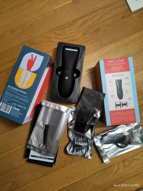 Cordless Black Electric Trimmer with Attachments Tested Works USB